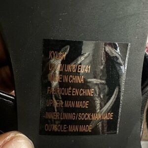 JustFab Black Sandals